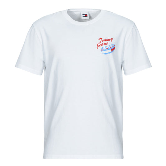 T-shirt Uomo Tommy Jeans TJM REG FUN NOVELTY TEE Bianco
