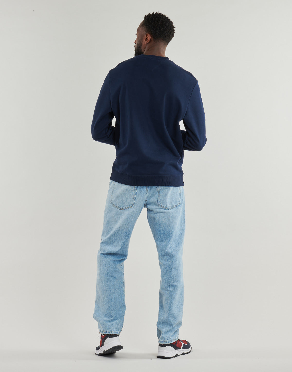 Felpa Uomo Tommy Jeans TJM REG TJ PREP CREST CREW Marine