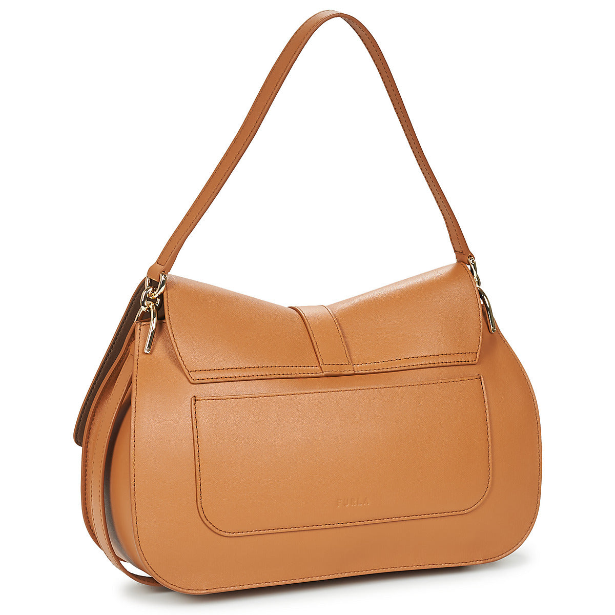 Borsette Donna Furla  FURLA FLOW L TOP HANDLE  Marrone