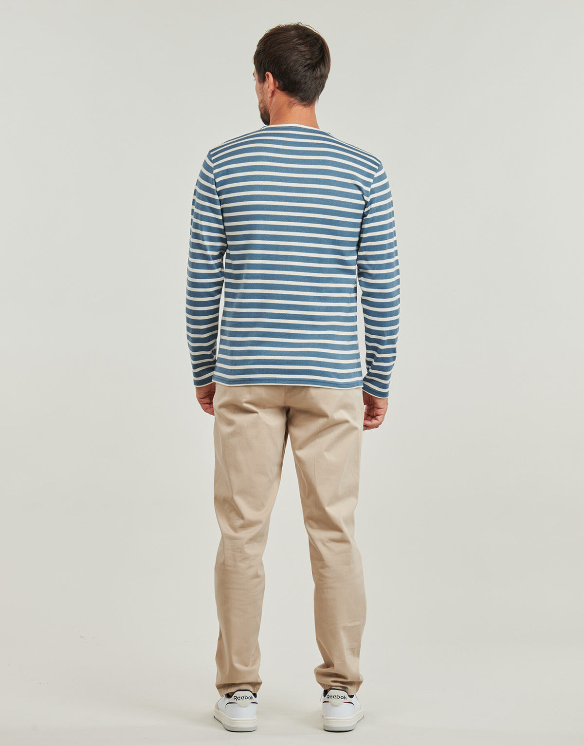 T-shirts a maniche lunghe Uomo Armor Lux MARINIÈRE RUSTIQUE BIO GOTS Blu