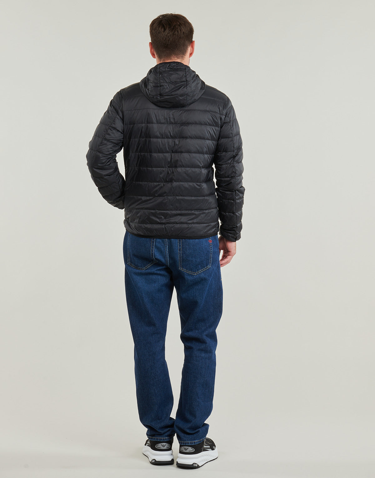 Piumino Uomo Emporio Armani EA7 CORE IDENTITY DOWN JACKET HD Nero