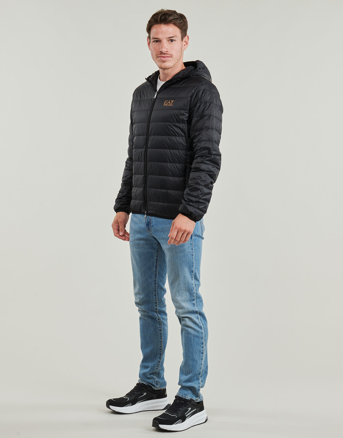 Piumino Uomo Emporio Armani EA7 CORE IDENTITY DOWN JACKET HD Nero