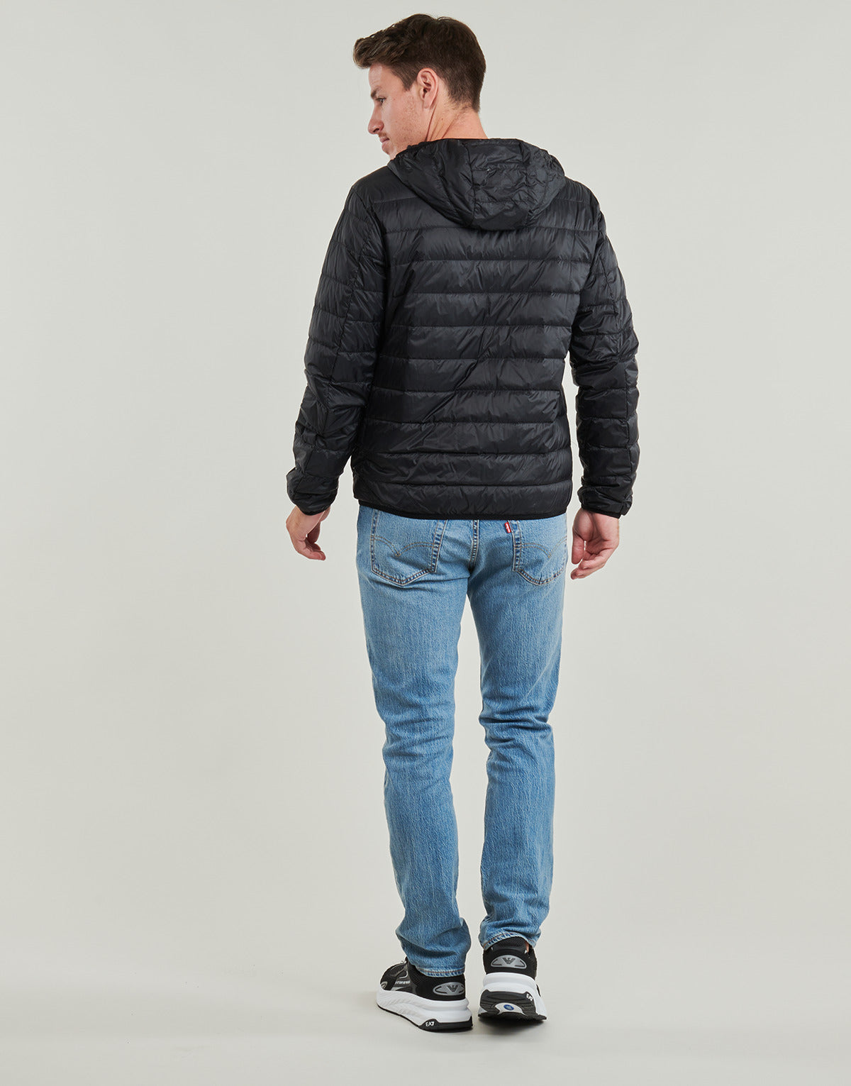 Piumino Uomo Emporio Armani EA7 CORE IDENTITY DOWN JACKET HD Nero