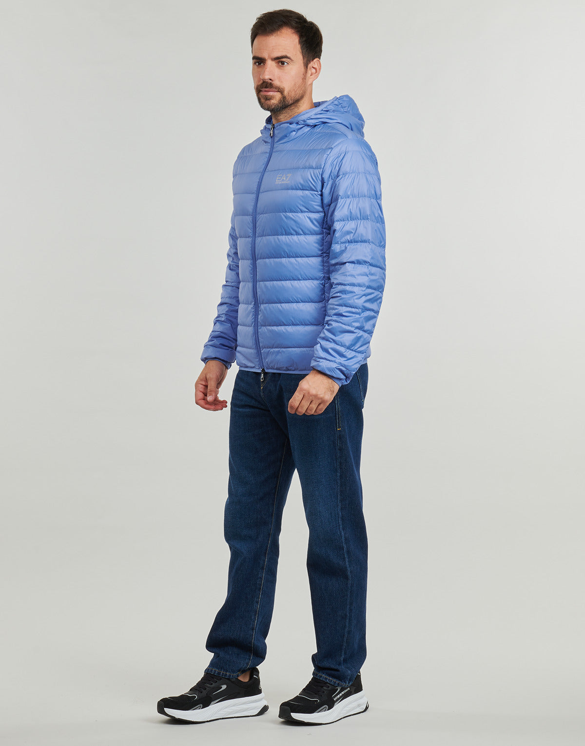 Piumino Uomo Emporio Armani EA7 CORE IDENTITY DOWN JACKET HD Blu