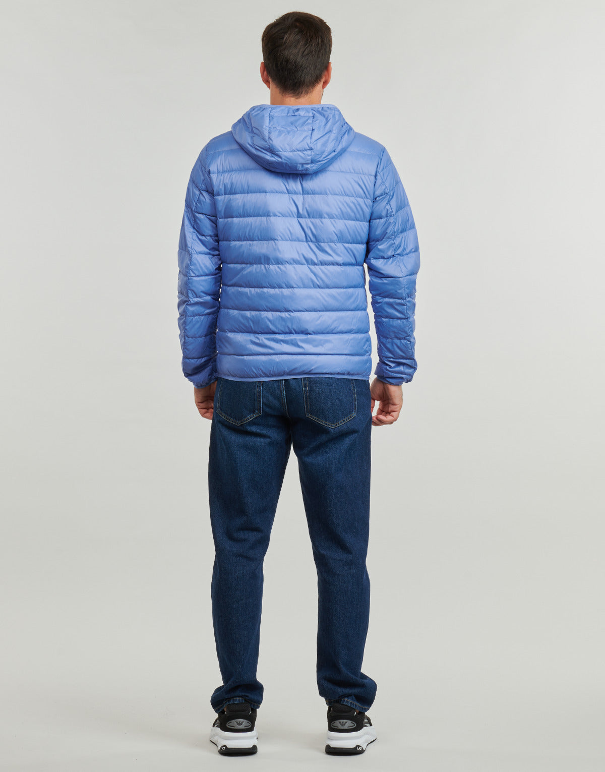 Piumino Uomo Emporio Armani EA7 CORE IDENTITY DOWN JACKET HD Blu