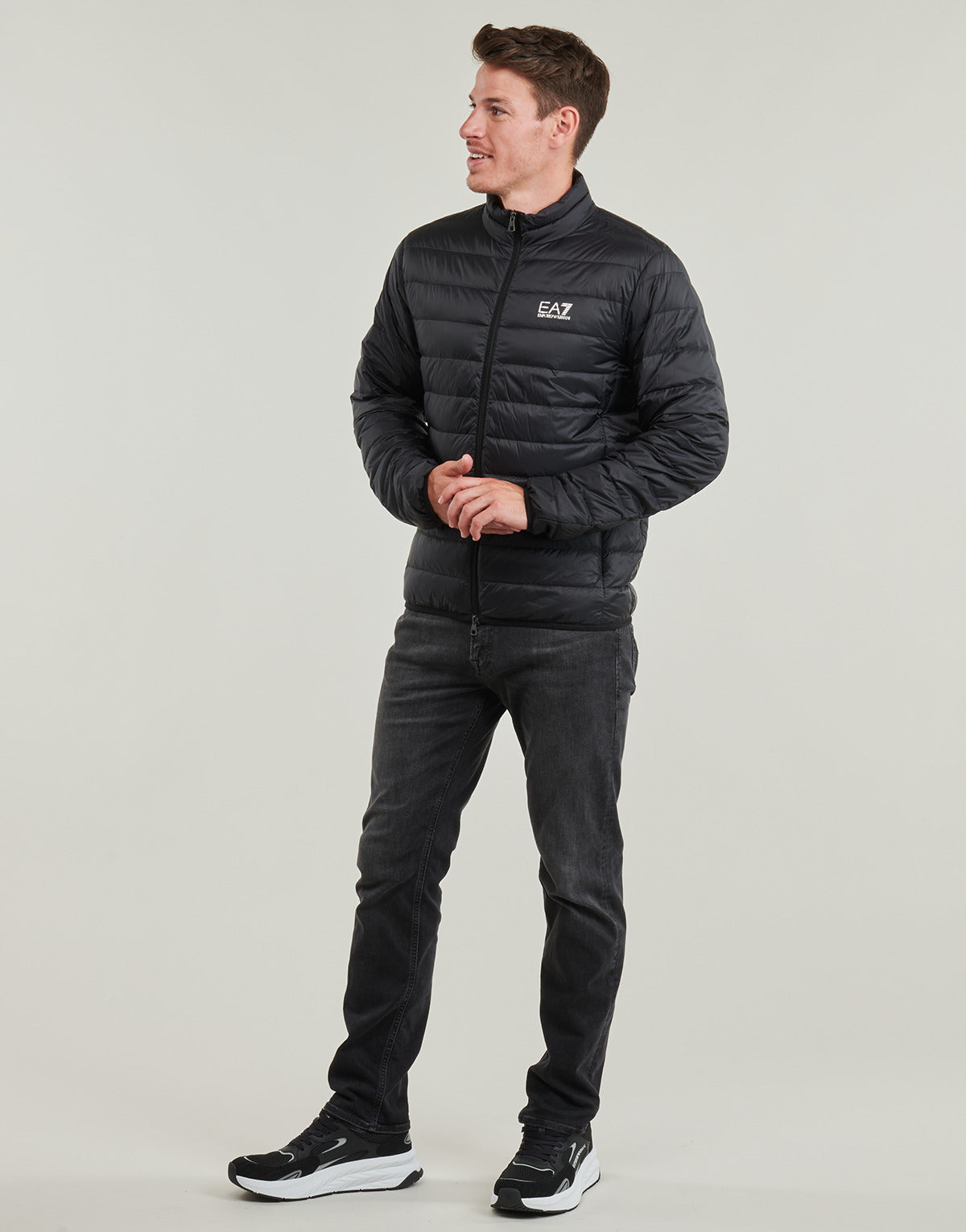 Piumino Uomo Emporio Armani EA7 CORE IDENTITY DOWN JACKET Nero