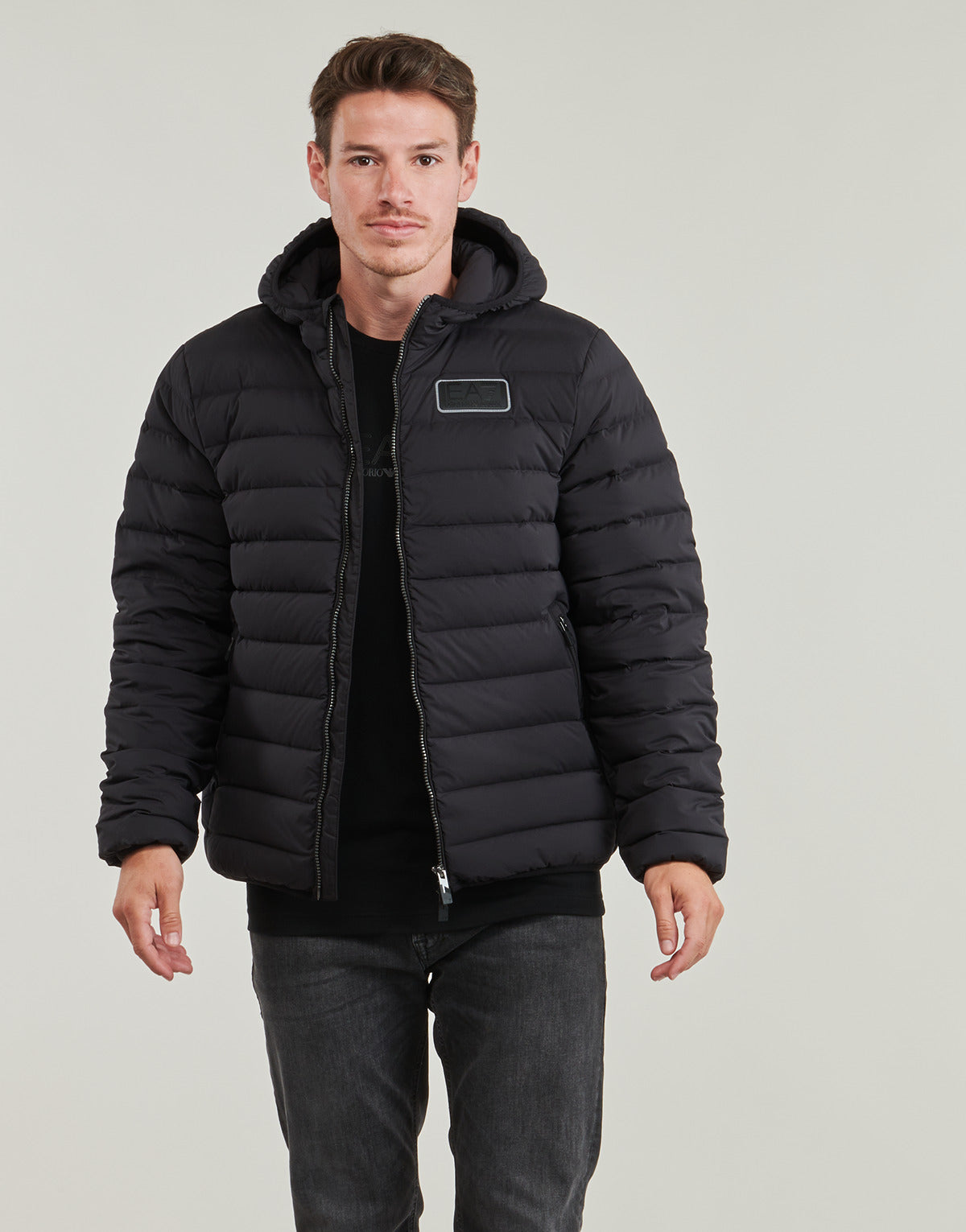 Piumino Uomo Emporio Armani EA7 DOWN JACKET 6DPB16 Nero
