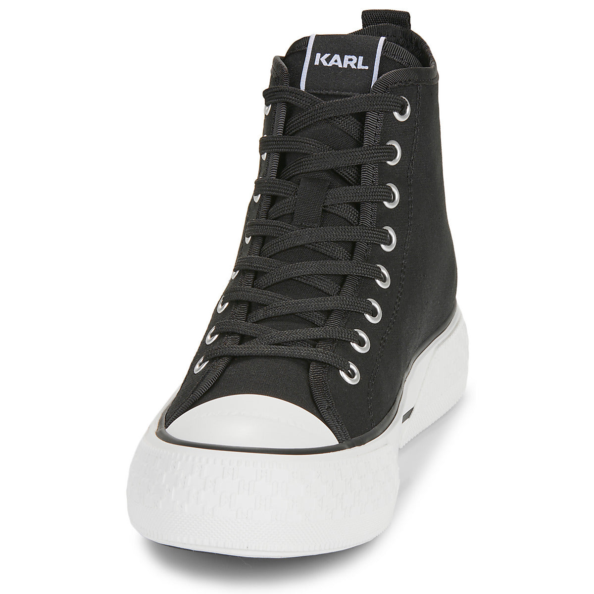 Sneakers alte Donna Karl Lagerfeld KAMPUS MAX III Twin NFT Hi Lace Nero