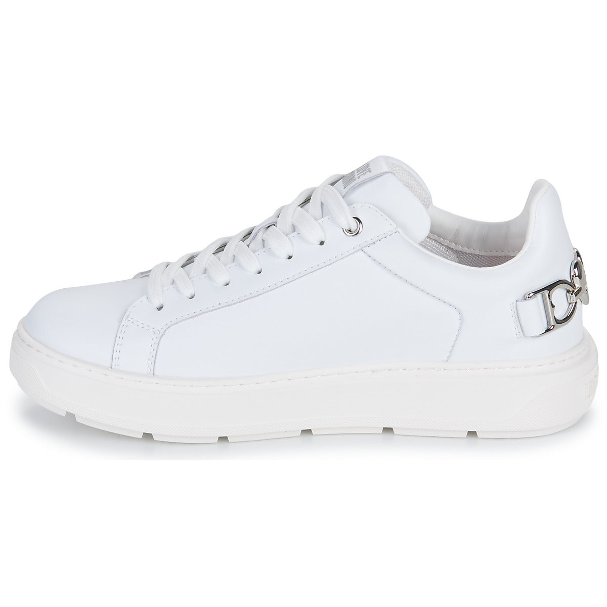 Sneakers basse Donna Love Moschino LOVE CHAIN-STRAP SNEAKER Bianco