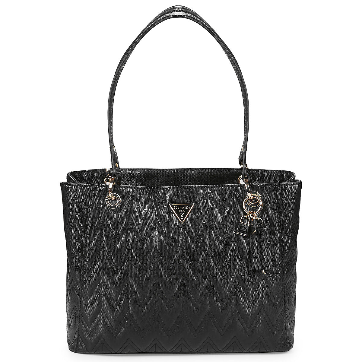 Borsa Shopping Donna Guess ADELARD TOTE Nero