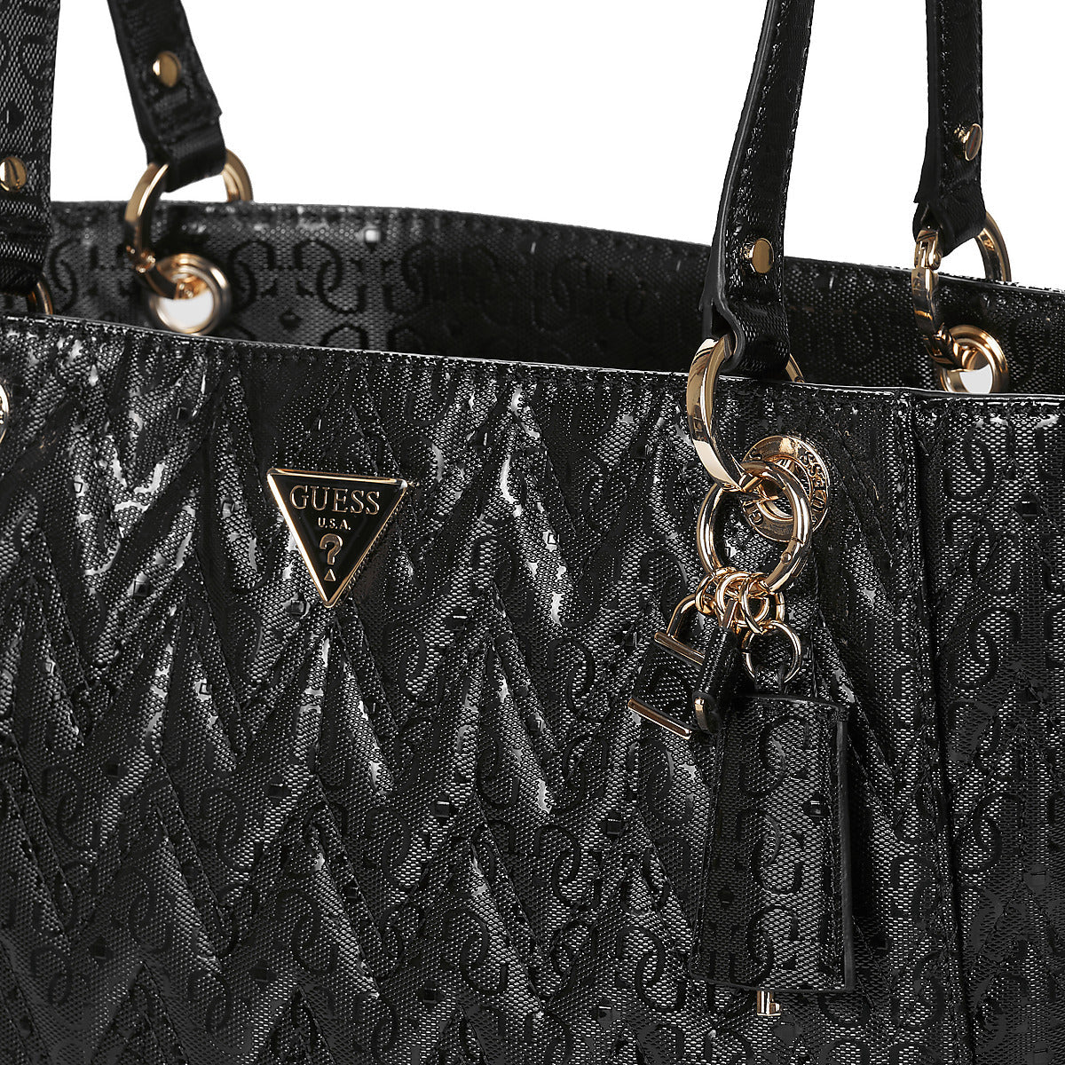 Borsa Shopping Donna Guess ADELARD TOTE Nero
