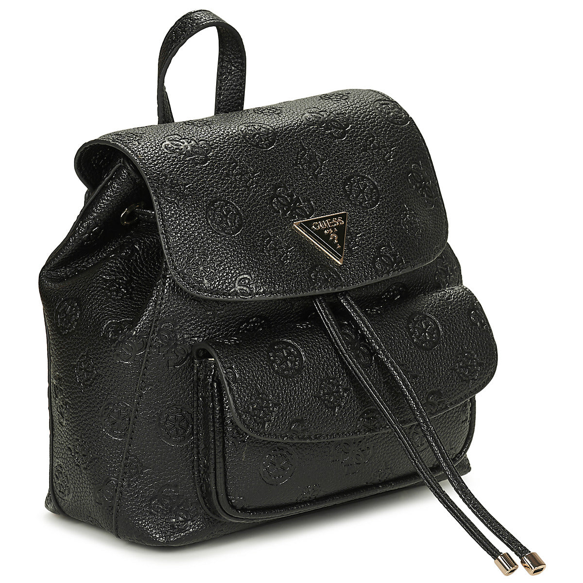 Zaini Donna Guess  CRESIDA SMALL FLAP BACKPACK  Nero