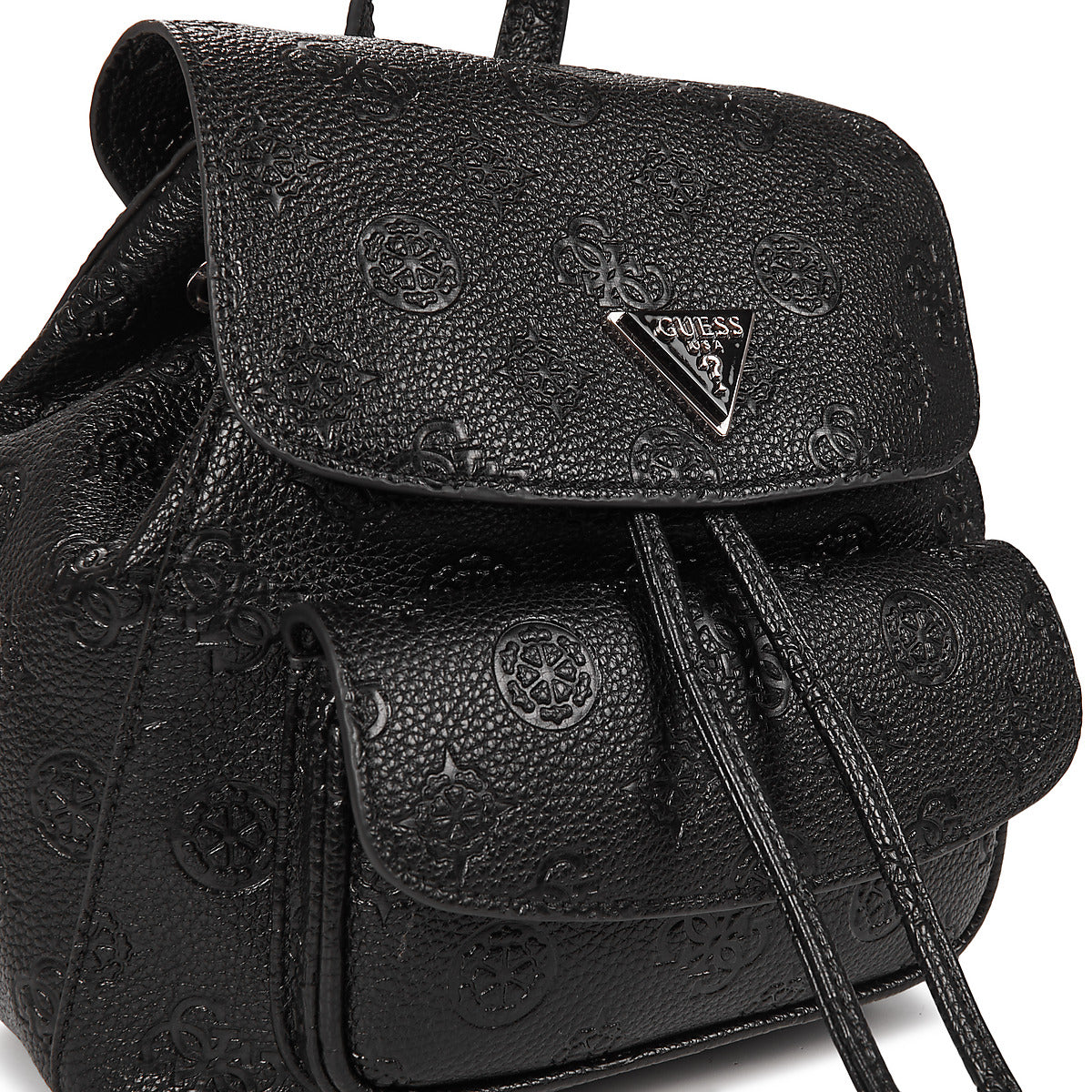 Zaini Donna Guess  CRESIDA SMALL FLAP BACKPACK  Nero