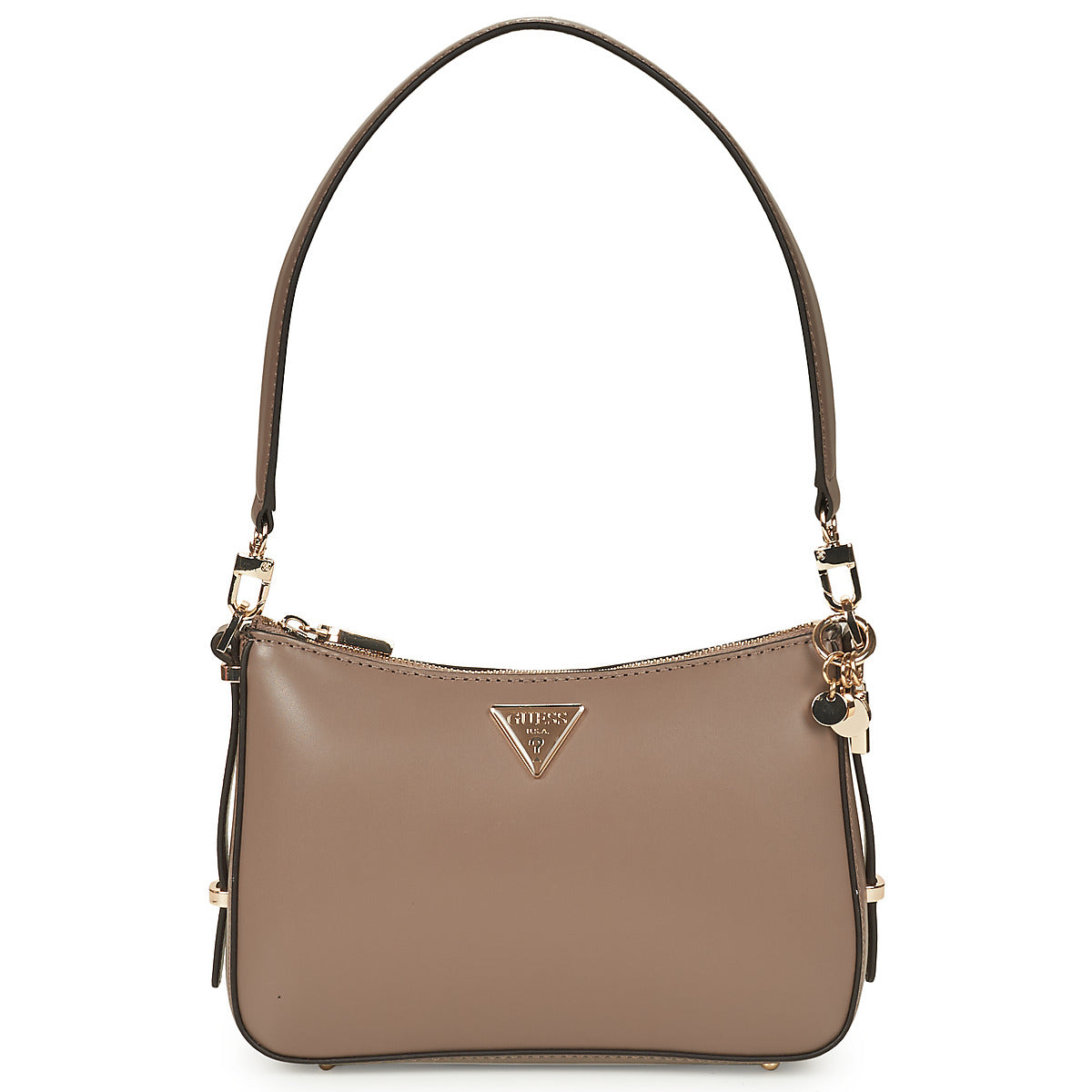 Borsa a spalla Donna Guess  DARYNA TOP ZIP SHOULDER  Beige