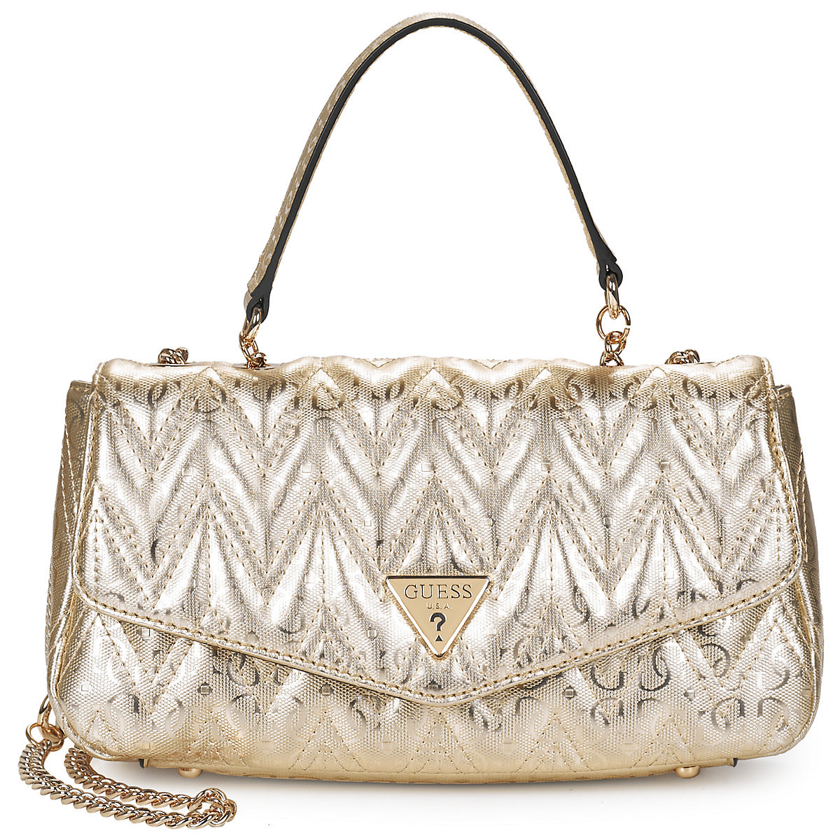 Borsa a tracolla Donna Guess  ADELARD CONVERTIBLE CROSSBODY  Oro