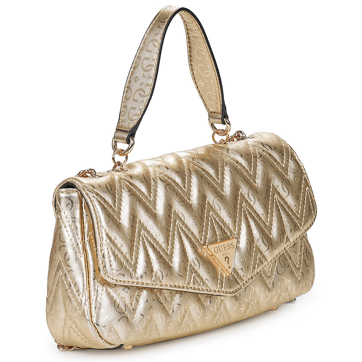 Borsa a tracolla Donna Guess  ADELARD CONVERTIBLE CROSSBODY  Oro