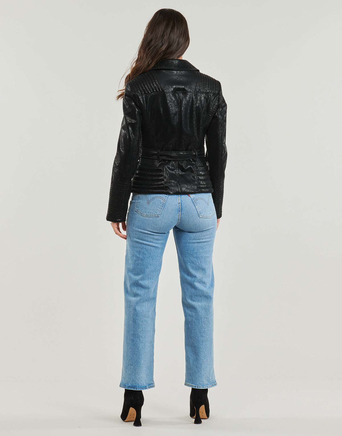 Giubbotto Donna Guess NEW AGNES PU Nero