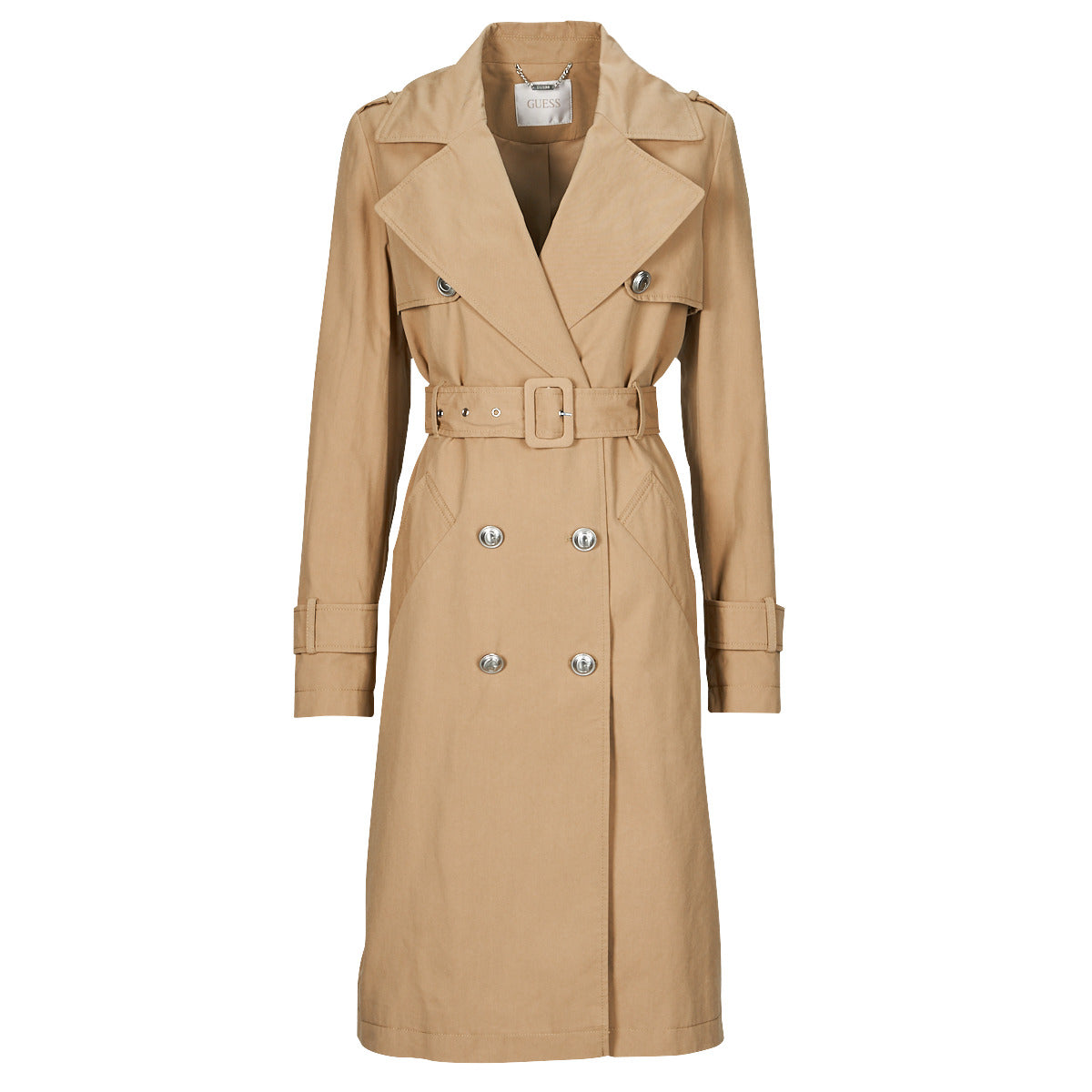 Trench Donna Guess LS JADE BELTED TRENCH Beige