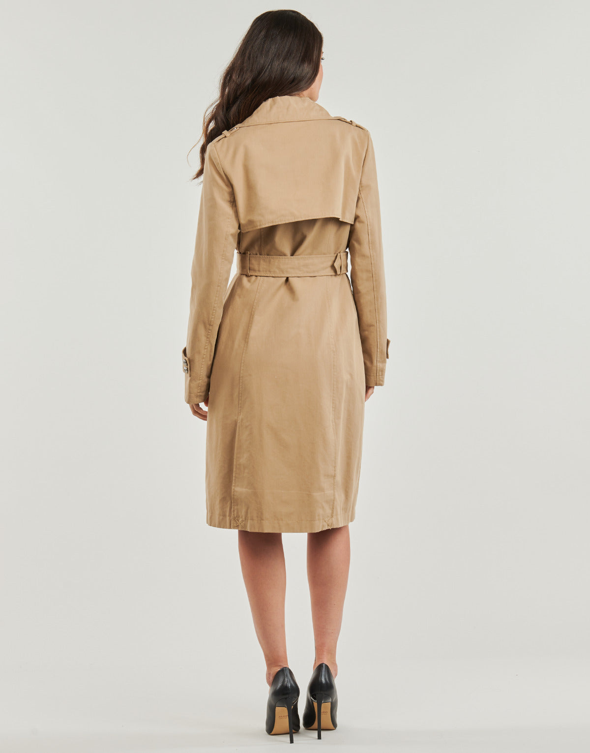 Trench Donna Guess LS JADE BELTED TRENCH Beige