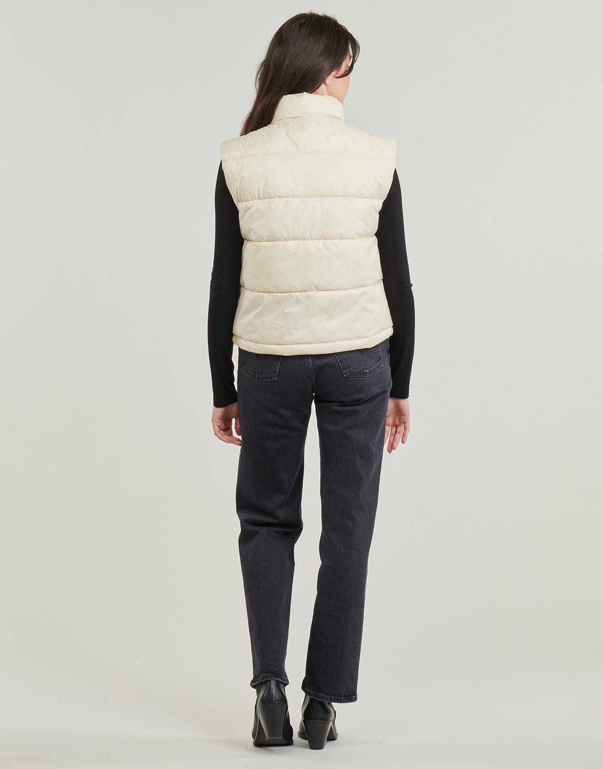 Piumino Donna Guess NEW 4G LOGO PADDED VEST Beige