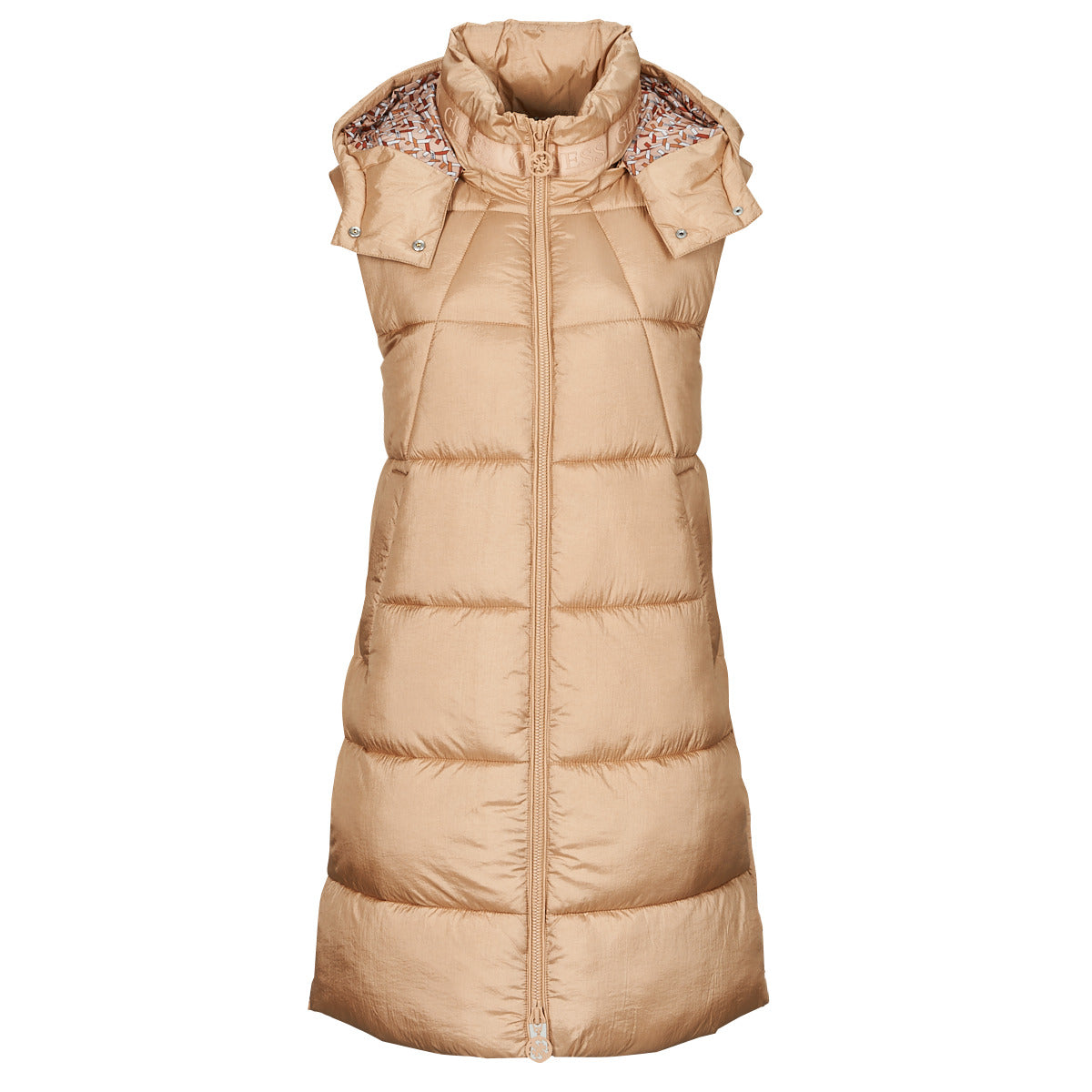 Piumino Donna Guess ELEONORA LONG PUFFER Beige