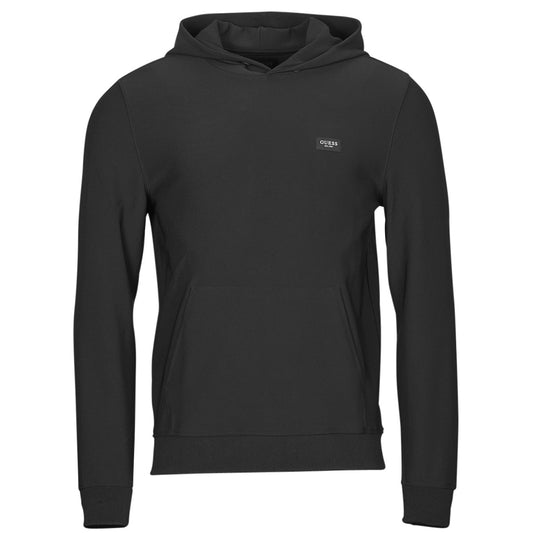 Felpa Uomo Guess  TECH STRETCH HOODIE SWEATSHIRT  Nero