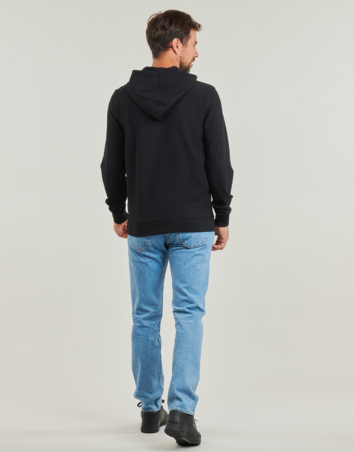 Felpa Uomo Guess TECH STRETCH HOODIE SWEATSHIRT Nero