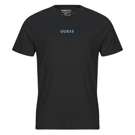 T-shirt Uomo Guess  SS BSC PAINTED QUATTRO G TEE  Nero