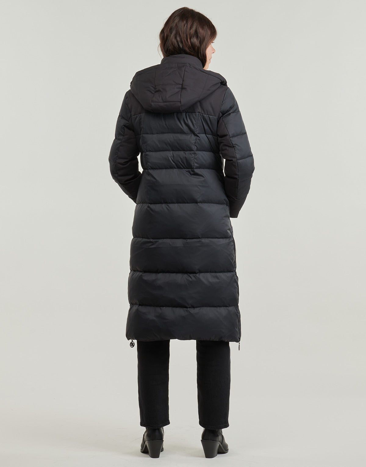 Piumino Donna Guess CAROLYN LONG REAL DOWN JKT Nero