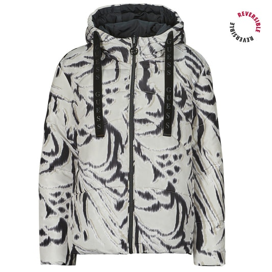 Piumino Donna Guess  EMELIE REVERSIBLE PUFFER  Nero