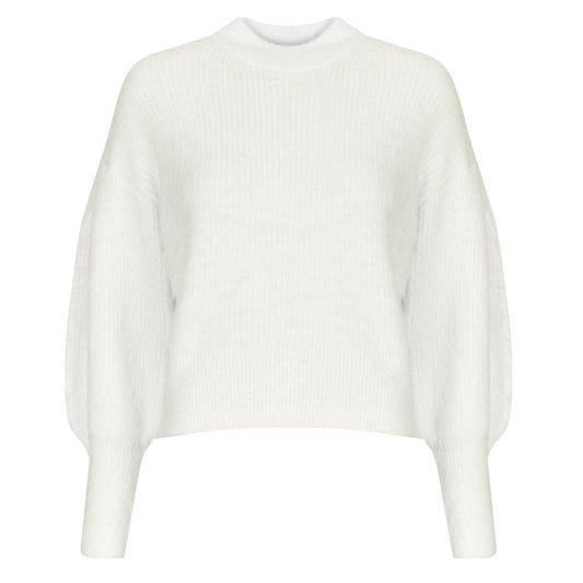 Maglione Donna Guess KEYLA CN LS SWTR Bianco