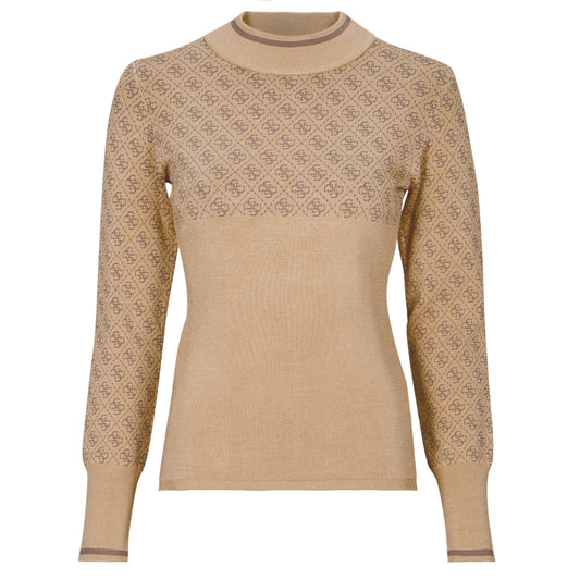 Maglione Donna Guess  LISE 4G LS SWEATER  Beige