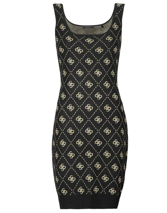 Abito corto Donna Guess SARAH 4G SL DRESS SWTR Nero