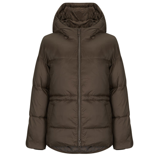 Piumino Donna Guess MARIKA HOODED JACKET Marrone