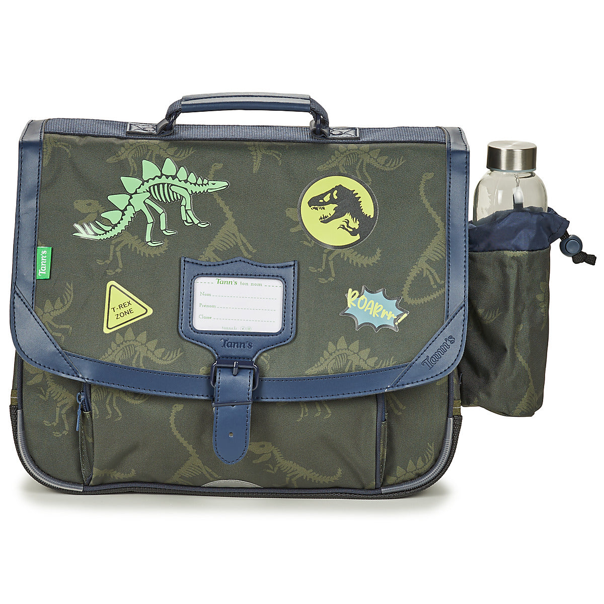 Cartella ragazzo Tann’s TIMOTHEE CARTABLE 38CM POCHE GOURDE Kaki