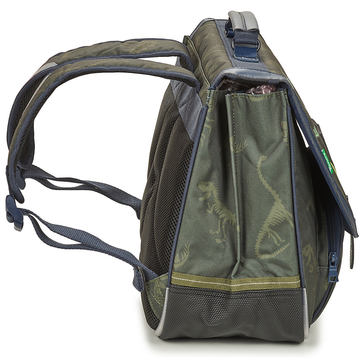 Cartella ragazzo Tann’s TIMOTHEE CARTABLE 38CM POCHE GOURDE Kaki