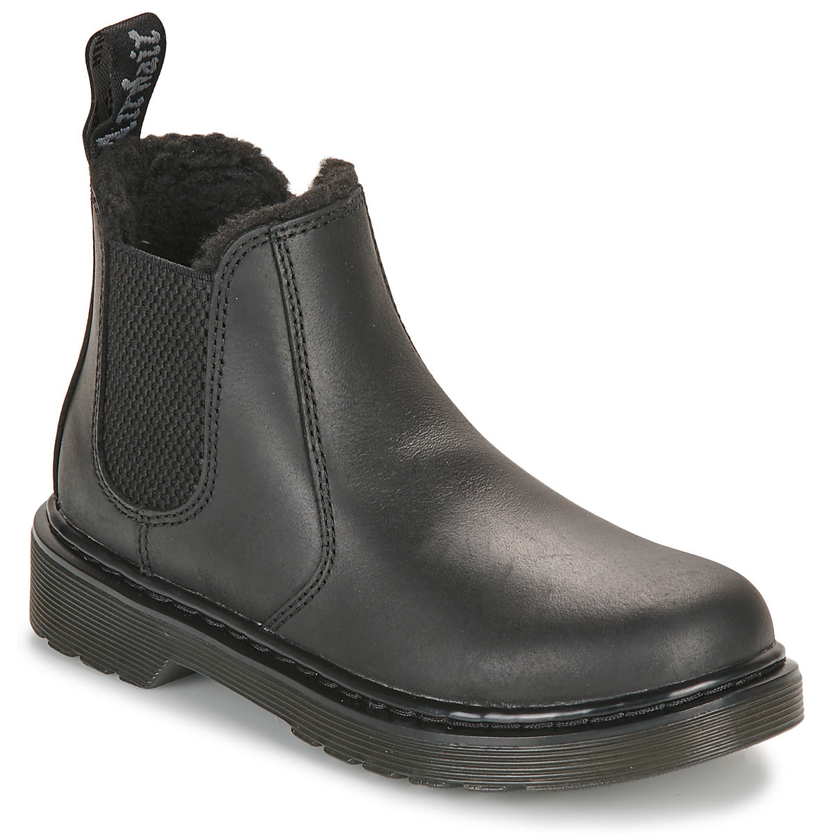 Stivaletti bambini ragazzo Dr. Martens  Leonore Mono J Black Republic Wp  Nero