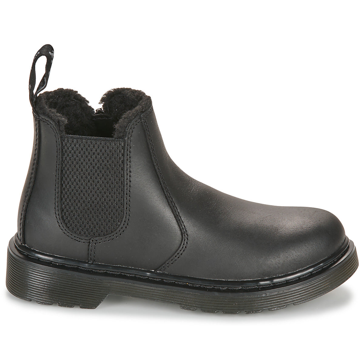 Stivaletti bambini ragazzo Dr. Martens  Leonore Mono J Black Republic Wp  Nero