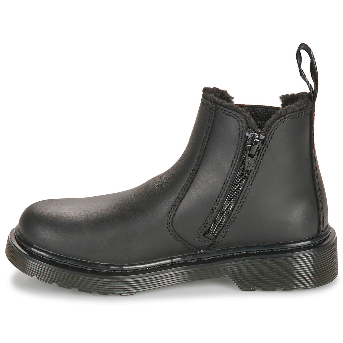 Stivaletti bambini ragazzo Dr. Martens  Leonore Mono J Black Republic Wp  Nero