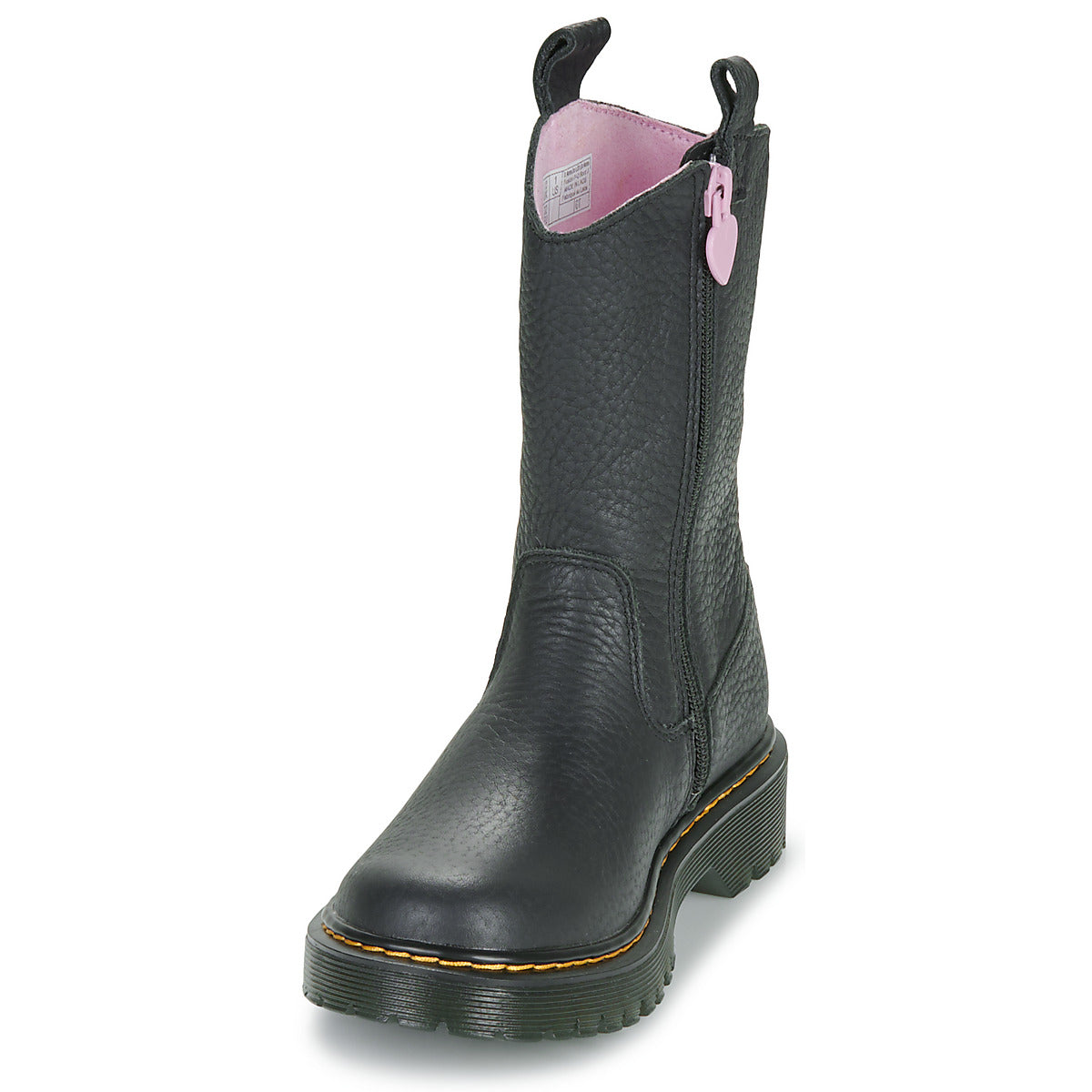 Stivaletti bambini ragazza Dr. Martens  Bex Heart P-O Boot J Black Classic Nappa  Nero