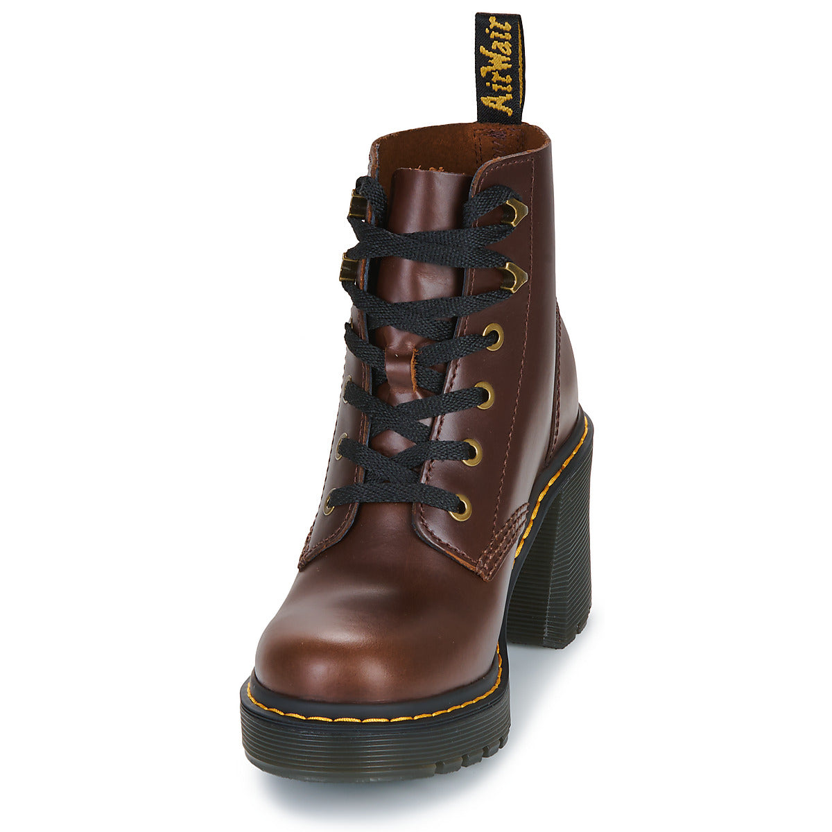 Stivaletti Donna Dr. Martens  Jesy Dark Brown Classic Pull Up  Marrone