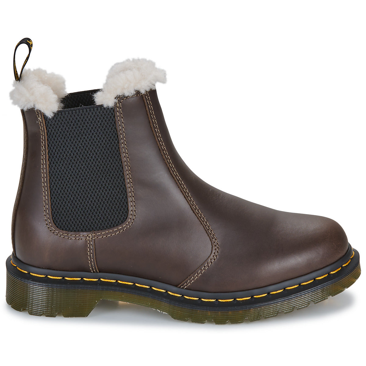 Stivaletti Donna Dr. Martens  2976 LEONORE DARK KAKHI ORLEANS  Marrone