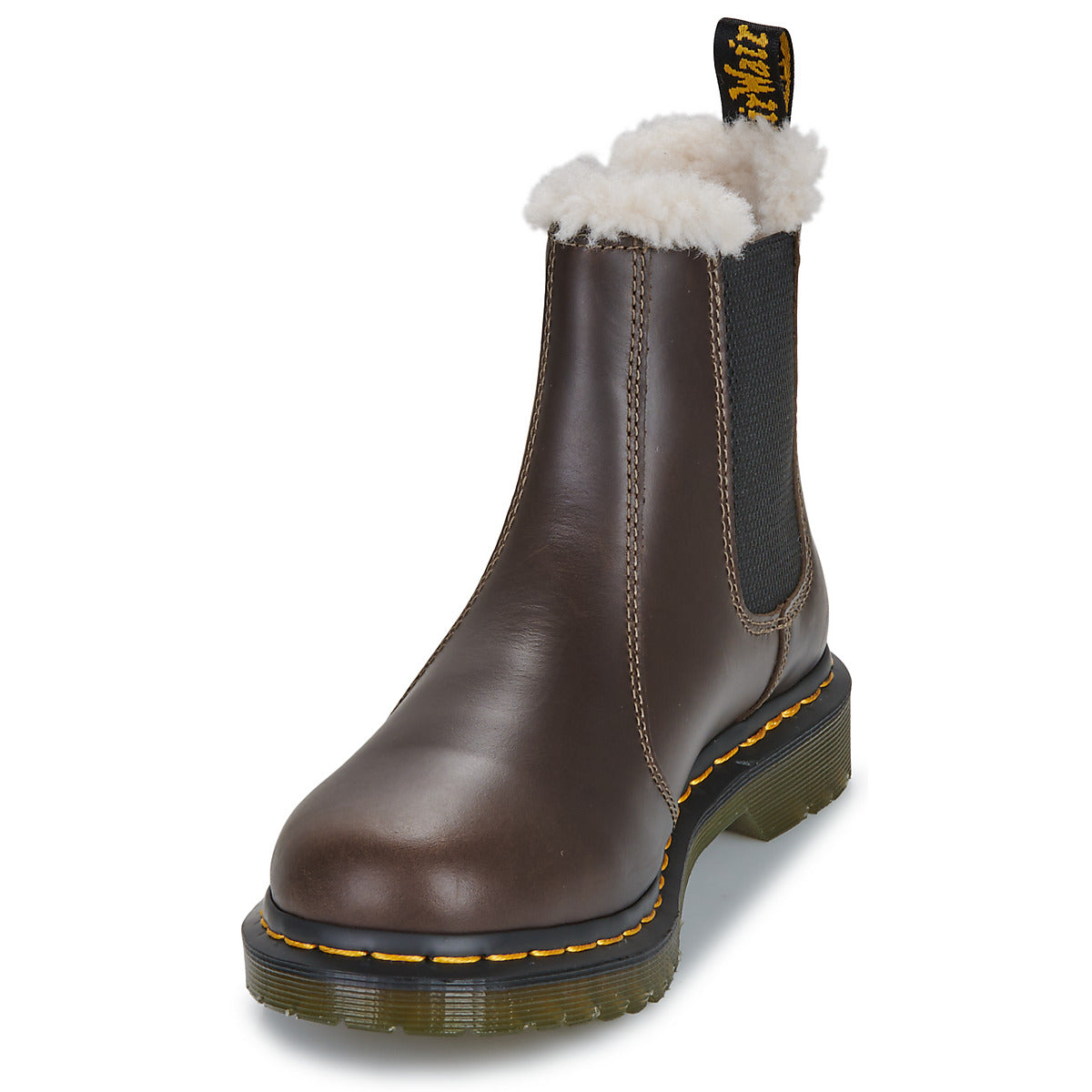 Stivaletti Donna Dr. Martens  2976 LEONORE DARK KAKHI ORLEANS  Marrone