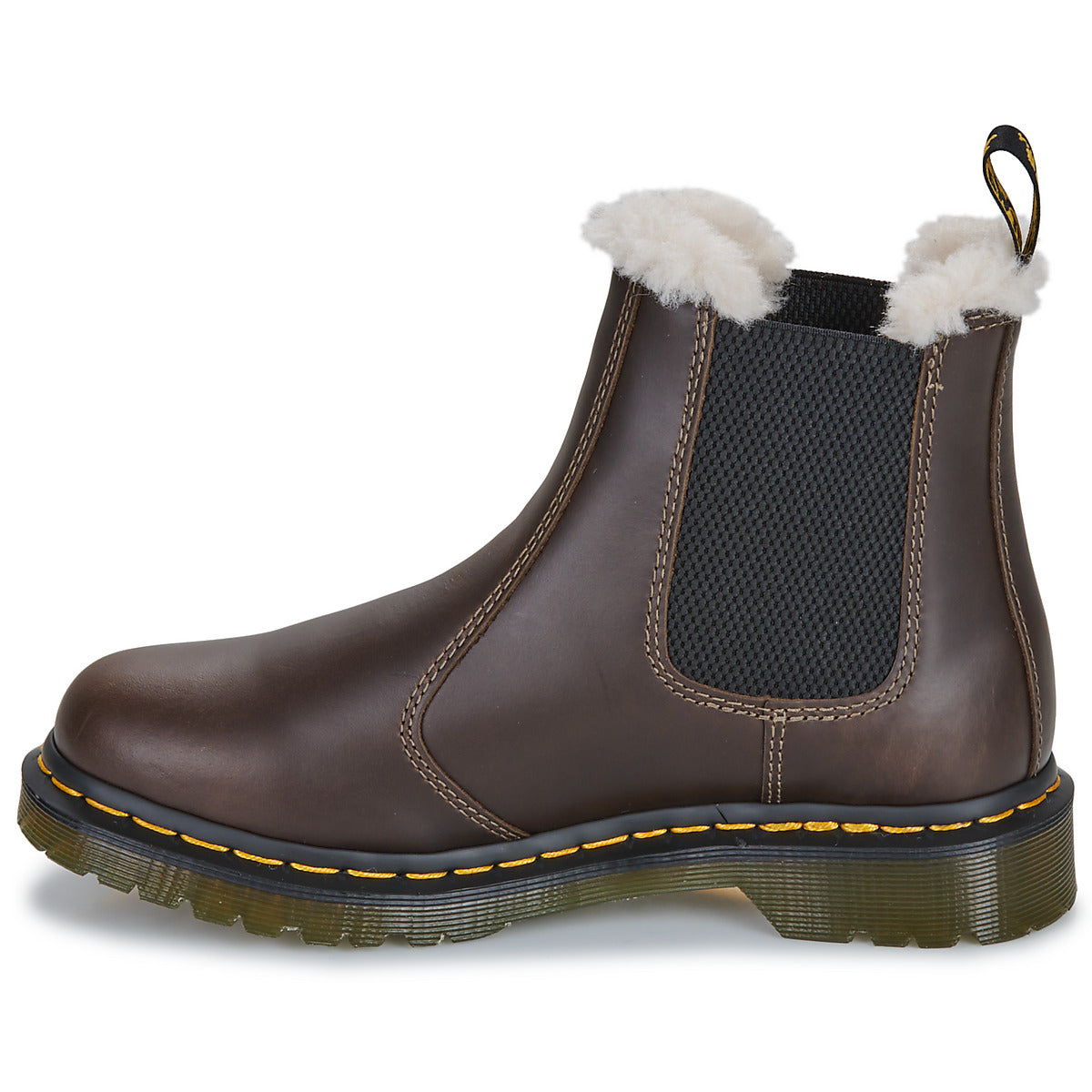 Stivaletti Donna Dr. Martens  2976 LEONORE DARK KAKHI ORLEANS  Marrone