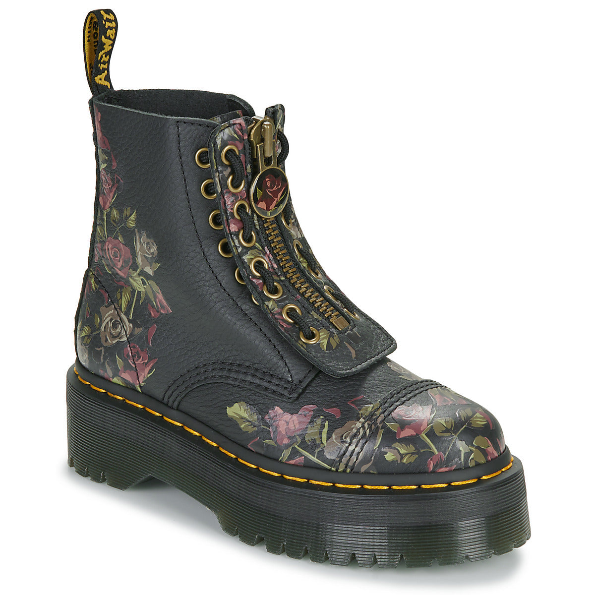 Stivaletti Donna Dr. Martens SINCLAIR DECAYED ROSES Nero
