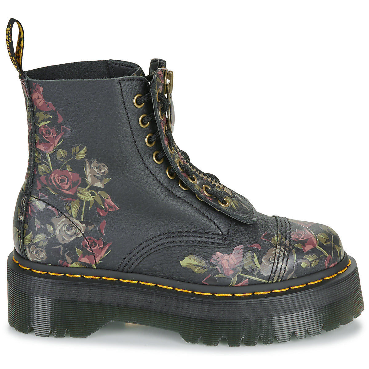 Stivaletti Donna Dr. Martens SINCLAIR DECAYED ROSES Nero