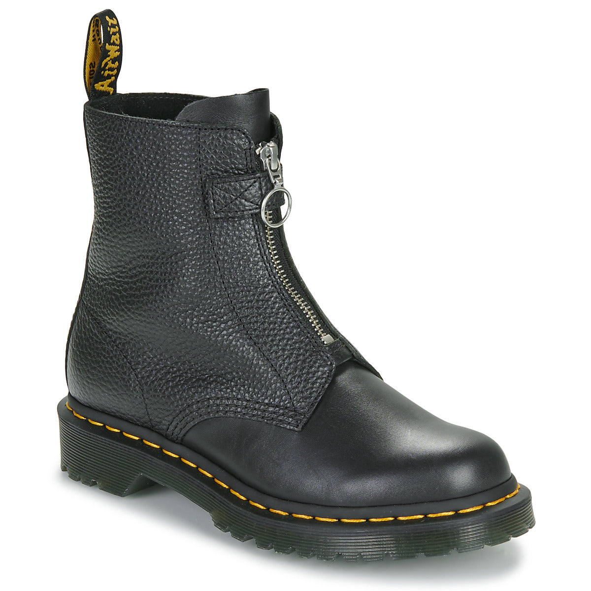 Stivaletti Donna Dr. Martens  1460 FRONT ZIP BLACK WANAMA  Nero