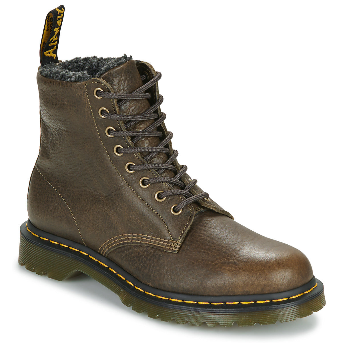 Stivaletti Uomo Dr. Martens  1460 DMS OLIVE GRIZZLY  Marrone