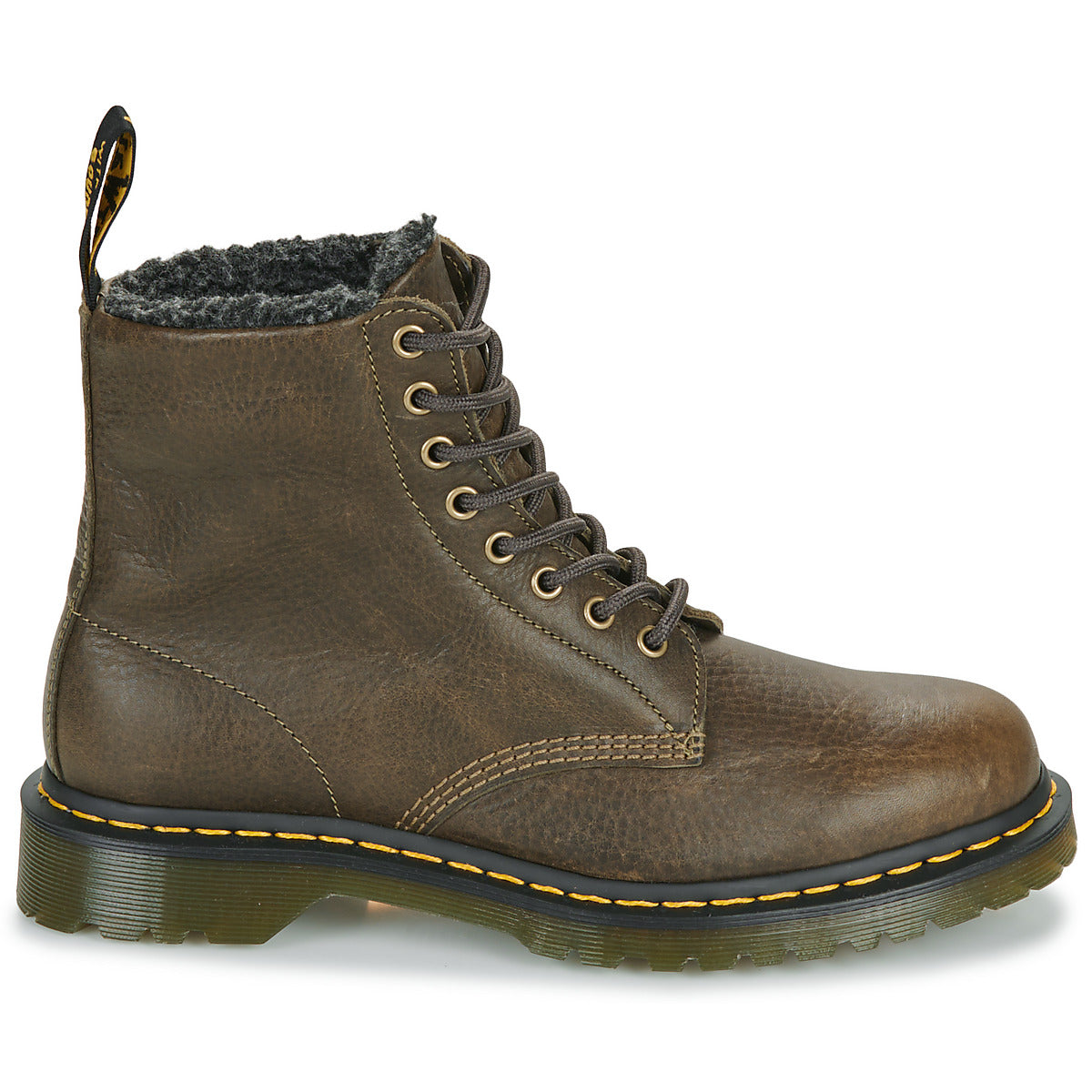 Stivaletti Uomo Dr. Martens  1460 DMS OLIVE GRIZZLY  Marrone