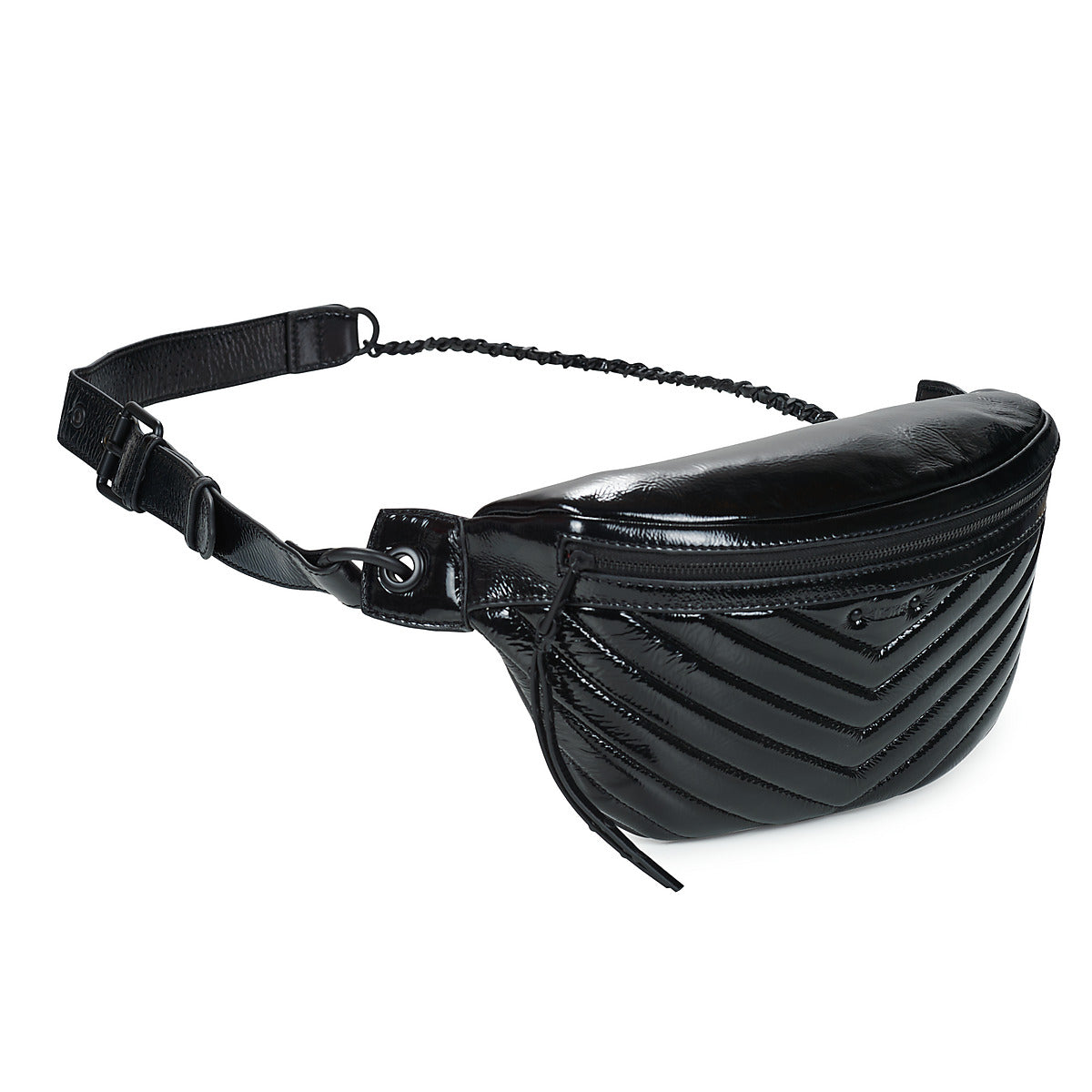 Marsupio Donna Ikks 1440 POCKET BELT VARNISH Nero
